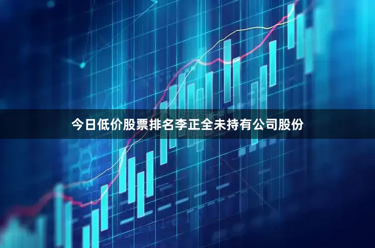 今日低价股票排名李正全未持有公司股份