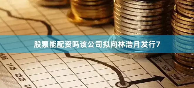 股票能配资吗该公司拟向林浩月发行7