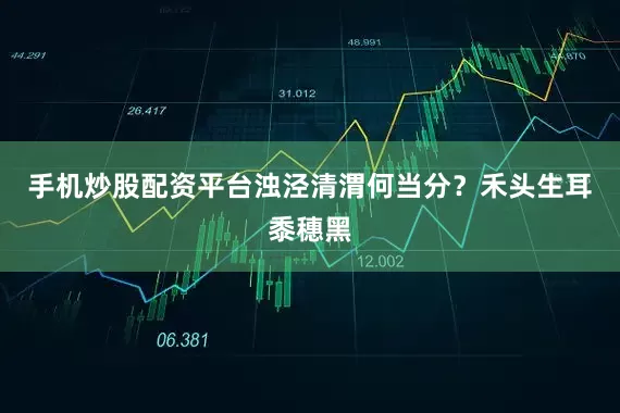 手机炒股配资平台浊泾清渭何当分？禾头生耳黍穗黑